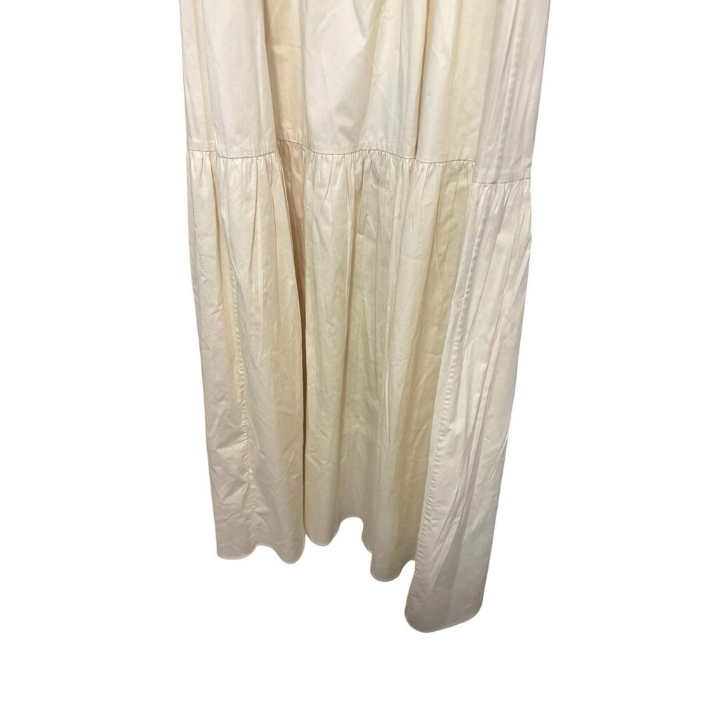Hunter Bell Ivory Square Neck Puff Sleeve Backless Maxi Dress - Picture 11 of 12